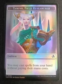 MTG Innistrad Remastered - Tamiyo, Field Researcher / Soldier Foil Emblem Token - Image 1