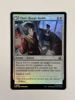 That's Rough Buddy Avatar: The Last Airbender 87 FOIL Near Mint - Image 1