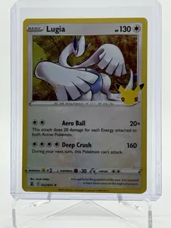 Lugia 022/025 Rare Celebrations Pokemon Holo LP - Image 1