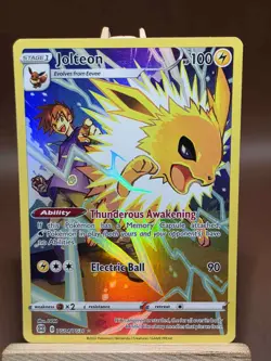 HP/DMG Pokemon TCG Jolteon TG04/TG30 SWSH09 Ultra Rare Holo Brilliant Stars - Image 1