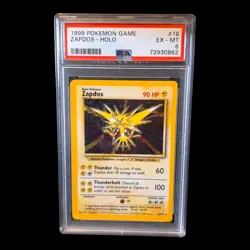 1999 Pokemon Game Zapdos Holo PSA 6 - Image 1