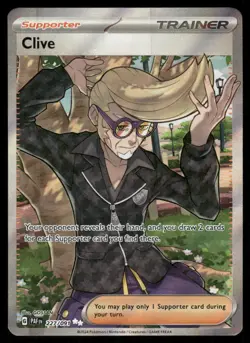 Pokemon Cards Clive 227/091 Paldean Fates Ultra Rare NM *2 - Image 1