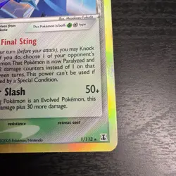 Beedrill (Delta Species) 1/113 Delta Species Stamped Reverse Holo Pokemon TCG MP - Image 4