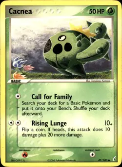 Cacnea 47/100 Common - Pokemon Crystal Guardians 2006 HP - Image 1