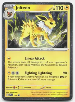 Jolteon (Cosmos Holo) 169 Holo Rare Scarlet & Violet Promo Pokemon Near Mint - Image 1