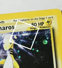 Ampharos 1/111 Swirl Holo Rare - Neo Genesis - WoTC Vintage Pokemon 2000 - Image 3