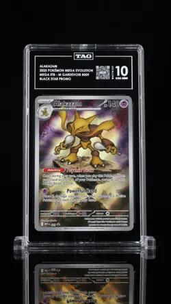 TAG 10 Pokemon:Alakazam 009 Me: Mega Evolution Promo Holo - Image 1