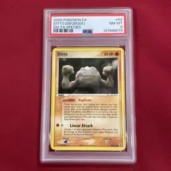 GRADED PSA 8 2005 Pokemon EX Ditto (Geodude) Delta Species #62 - Image 1