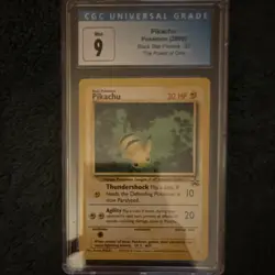 Pokemon Pikachu CGC 9 Black Star Promos 27 Promo Regular English 2000 - Image 1