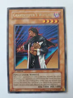 Yugioh Gravekeeper's Watcher PGD-064 Rare 1st Edition - Image 1
