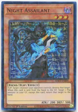 Night Assailant 1st Edition Ultra Rare Hidden Arsenal: Chapter 1 HAC1-EN009 NM - Image 1