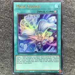 Yugioh Mask Change MZMU-EN071 Ultra Rare 1st Edition NM - Image 1