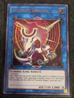 Yugioh Security Dragon DUPO-EN037 Ultra Rare 1st Ed LP - Image 1