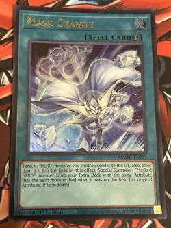 Yugioh Mask Change MZMU - EN071 Alt art Ultra Rare 1st Edition Near Mint - Image 1