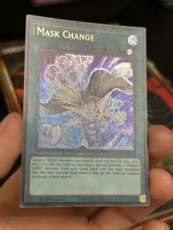 Yugioh Mask Change MZMU - EN071 Alt art Ultra Rare 1st Edition Near Mint - Image 2