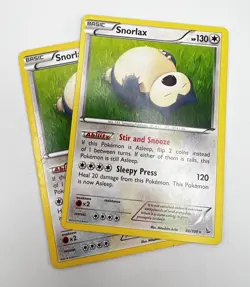 Snorlax 80/106 2x x2 Pokemon Card 2014 Flashfire LP - Image 1
