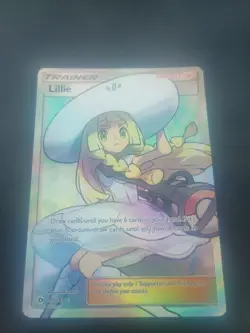 Pokemon TCG Lillie Sun & Moon Holo Full Art Ultra Rare Card 147/149 LP minus - Image 1