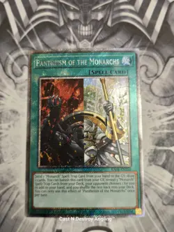 Pantheism of the Monarchs Platinum Secret Rare Card RA04-EN261 1st Ed NM - Image 2