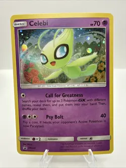 SWIRL 🌀💫 NM Celebi SM224 Cosmos Holo SM Black Star Promo Pokemon Card - Image 1