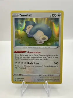 (NM) Snorlax Holo 131/185 Vivid Voltage Pokemon TCG Card 317a-60 - Image 1