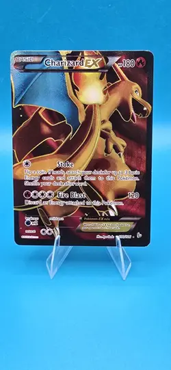 Charizard EX (100 Full Art) 100/106 Flashfire Holo Pokemon Card TCG B23 - Image 1