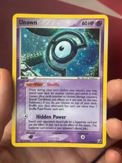 UNOWN C C/28 EX Unseen Forces HOLO rare Pokemon TCG card NM+ CLEAN! - Image 2