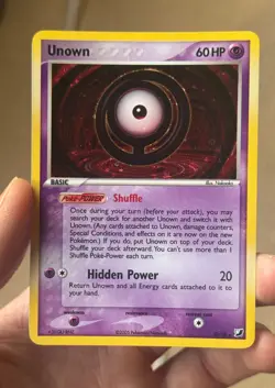 UNOWN O O/28 EX Unseen Forces HOLO rare Pokemon TCG card CLEAN NM+ - Image 2