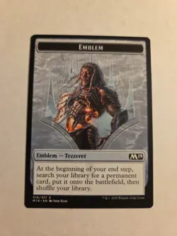 Emblem-Tezzeret, Artifice Master X1 M19 MTG Core Set 2019 - Image 1