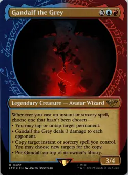 Gandalf the Grey Showcase 322 Universes Beyond The Lord of the Rings Foil NM mtg - Image 1