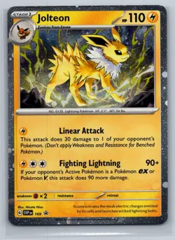 Jolteon (Cosmos Holo) 169 Holo SVP Scarlet & Violet Promo Pokemon - Image 1