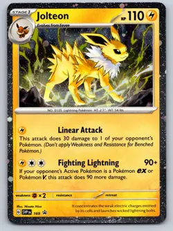 Jolteon (Cosmos Holo) 169 Holo Rare Scarlet & Violet Promo Pokemon Holo NM - Image 1