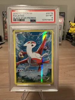 Pokemon Latias XY78 Black Star Promo Full Art Holo PSA 6 - Image 1