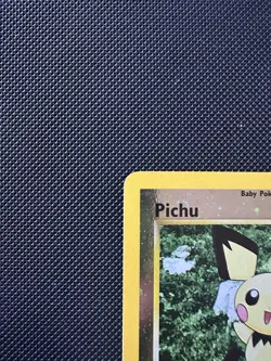 Pokemon Pichu 35 Black Star Promo Reverse Holo NM 2 Swirls WOTC Vintage 🌀🌀 - Image 4