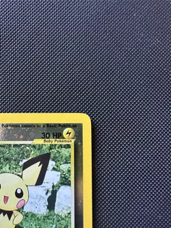 Pokemon Pichu 35 Black Star Promo Reverse Holo NM 2 Swirls WOTC Vintage 🌀🌀 - Image 5