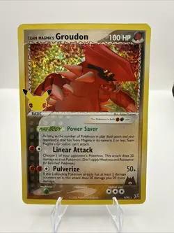 Team Magma's Groudon 9/95 Classic Collection Holo Celebrations Pokemon NM - Image 1