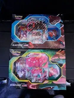 TWO Pokemon: TCG Blastoise & Venusaur Vmax Battle Box Booster SWSH103 SWSH102 820650808456 - Image 1