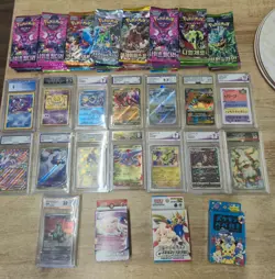 pokemon bundle. 115 booster packs, 15 slabs and 3 pokemon boxes brand new sealed - Image 1