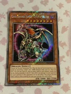Yu-Gi-Oh! RA03-EN133 Chaos Emperor Dragon Envoy Of The End Platinum Secret Rare - Image 1
