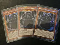 3x Erebus the Underworld Monarch RA04 Platinum Secret Rare NM Yugioh Playset - Image 1