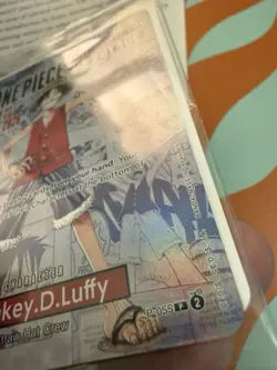 Monkey D. Luffy P-055 One Piece College Basketball US Voyage Sealed Heavy Played - Image 2