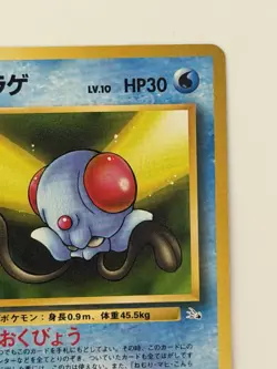 Tentacool NO. 072 Fossil vintage Old back Japanese Pokemon card From Japan - Image 3
