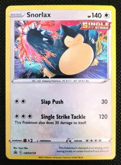 Snorlax SWSH119 SWSH: Sword & Shield Promo Cards Holo LP - Image 1