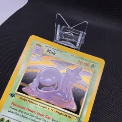 Pokemon TCG Muk 13/62 Holo Rare Fossil 1st Edition - M/NM - Image 3