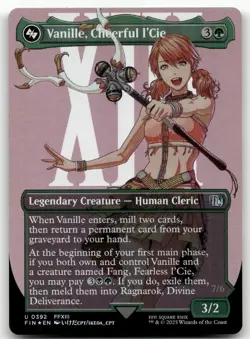 Vanille, Cheerful l'Cie (Borderless) #392 (Foil) NM Final Fantasy FIN Magic MTG - Image 1
