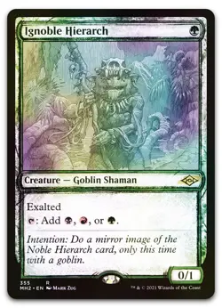 Ignoble Hierarch (Showcase) #355 (Foil) (NM) Modern Horizons 2 MH2 Magic MTG - Image 1