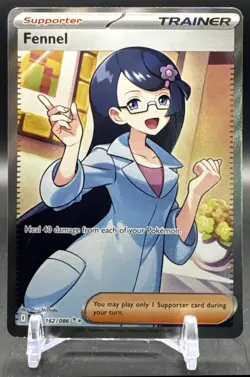 2025 Pokemon Gaming Black Bolt Fennel #162/086 Ultra Rare - Image 1