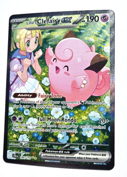 Pokemon Lillie’s Clefairy EX 184/159 SIR Holo Journey Together JTG FULL ART 2025 - Image 2