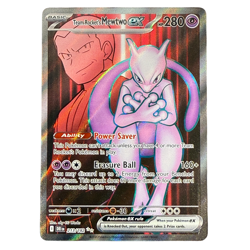 Team Rocket's Mewtwo 213/182 Ultra Rare Full Art EX Sv10 Destined Rivals Pokemon - Image 1
