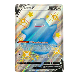 Ditto V Shining Fates SV118/SV122 Shiny Holo Rare Pokemon Card TCG - Image 1