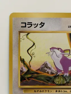 Rattata No.019 Base Set Old Back vintage Japanese Pokemon Card From Japan - Image 2